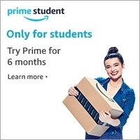 Amazon UK Free Student Prime for 6 Months 250x250