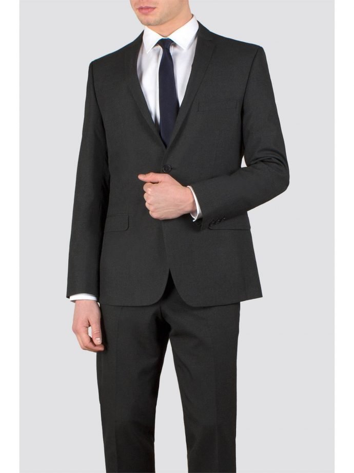 Charcoal Plain Weave Slim Fit Suit Jacket 36r Charcoal loving the sales