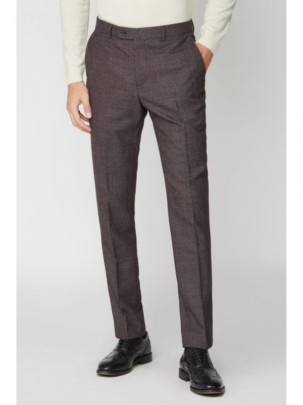 Stvdio Burgundy Textured Ivy League Trousers 30s Burgundy loving the sales