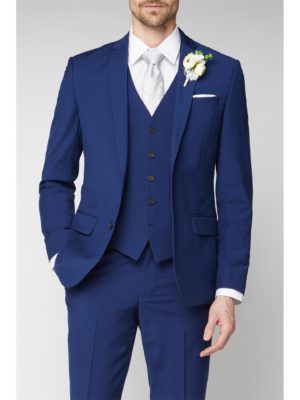 Occasions Blue Plain Tailored Fit Suit Jacket 36r Blue loving the sales