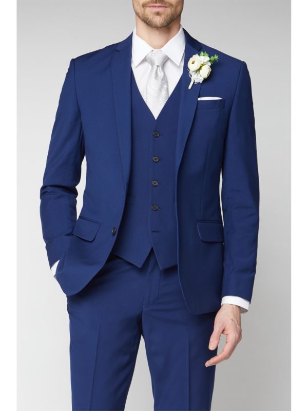 Occasions Blue Plain Tailored Fit Suit Jacket 36r Blue loving the sales