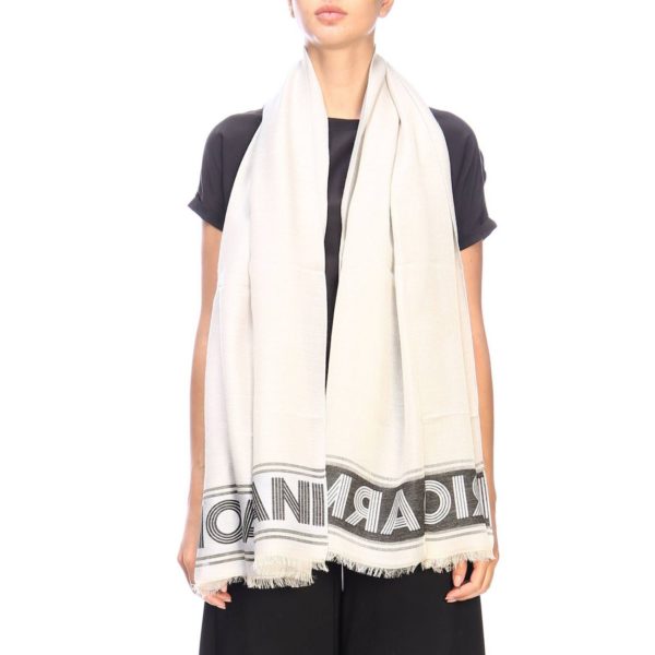 Scarf Brushed Scarf By Emporio Armani With Maxi Logo loving the sales