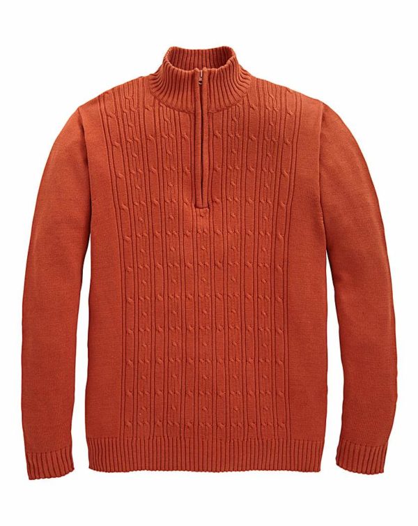 Southbay Zip Neck Cable Sweater loving the sales