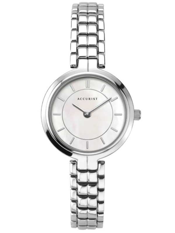 Accurist Ladies Classic Mother Of Pearl Dial Stainless Steel Bracelet Watch 8300 loving the sales