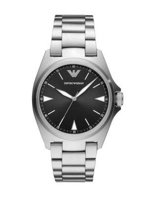 Emporio Armani Mens Black Dial Stainless Steel Bracelet Watch Ar11255 loving the sales