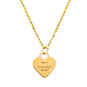 Engravables- Gold-Plated Plain Heart Pendant P-29027-5/G loving the sales