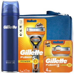 Gillette Fusion5 Power Shaving Kit With Wash Bag loving the sales
