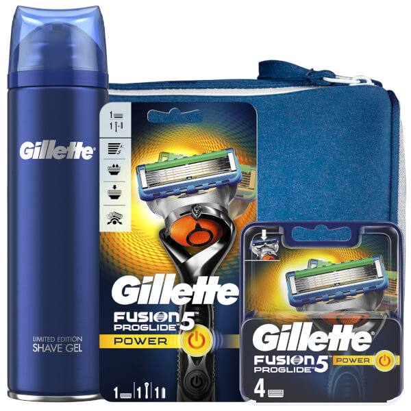 Gillette Fusion5 Proglide Power Shaving Kit With Wash Bag loving the sales