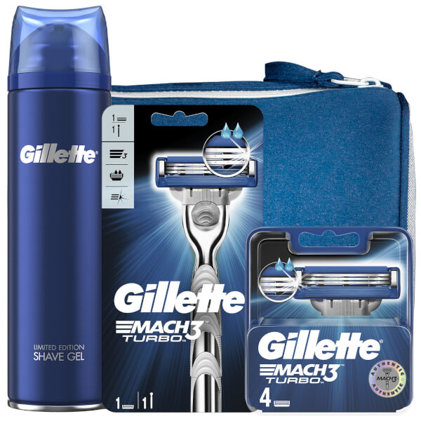 Gillette Mach3 Turbo Shaving Kit With Wash Bag loving the sales