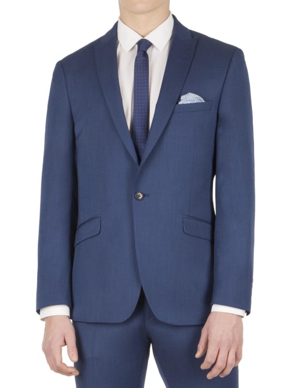 Limehaus Bright Blue Pindot Slim Fit Suit Jacket 40r Bright Blue loving the sales