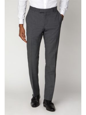 Limehaus Charcoal Semi Plain Slim Fit Trouser 42r Charcoal loving the sales