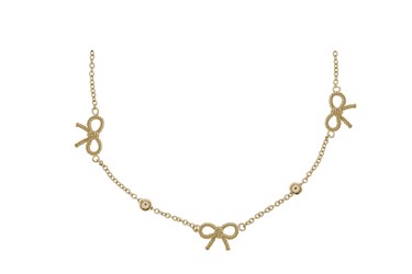Olivia Burton Vintage Bow And Ball Gold Necklace loving the sales