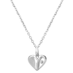 Petite Diamonds Silver Folded Heart Pendant P3246c(T) loving the sales