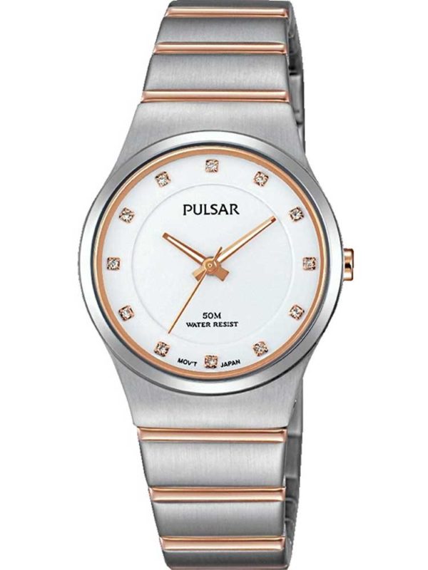 Pulsar Ladies Two Tone Stone Set Bracelet Watch Ph8173x1 loving the sales