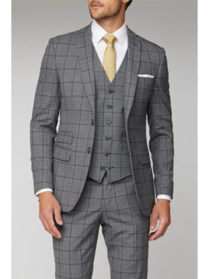 Racing Green Soft Grey Check Tailored Fit Jacket 40l Grey loving the sales