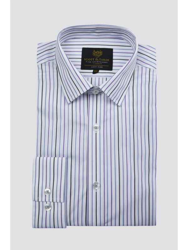Scott  Taylor White Alternate Stripe Shirt 16 White loving the sales