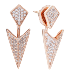 Sif Jakobs Ladies Rose Gold-Plated 'Pecetto' White Cubic Zirconia Arrow Ear Jackets Sj-E0210-Cz(Rg) loving the sales