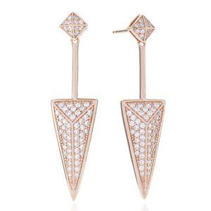 Sif Jakobs Rose Gold-Plated 'Pecetto Grande' White Cubic Zirconia Arrow Earrings Sj-E0463-Cz(Rg) loving the sales