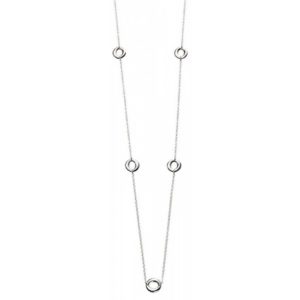 Silver 80cm Open Circle Necklace N3974 loving the sales