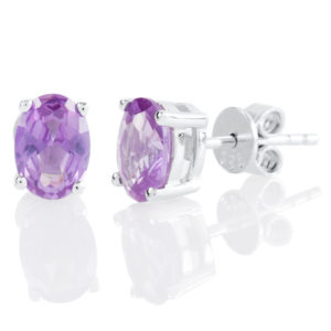 Silver June Oval 'Alexandrite Purple' Cubic Zirconia Earrings Ojs0018e-Cz-Al loving the sales
