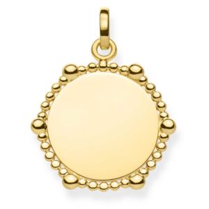 Thomas Sabo Gold Plated Beaded Coin Pendant Lbpe0018-001-21 loving the sales