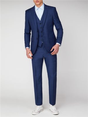 Blue Jaspe Slim Fit Suit Jacket | Ben Sherman loving the sales