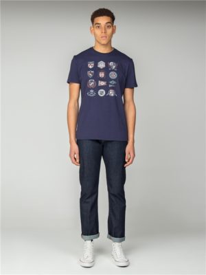 Men's Navy Ivy Badge T-Shirt | Ben Sherman | Est 1963 - Xs loving the sales