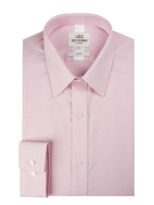 Ben Sherman Long Sleeve Plain Royal Oxford Shirt 16.5 Pink loving the sales