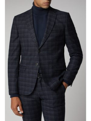 Ben Sherman Navy Charcoal Check Suit Jacket 38r Navy loving the sales