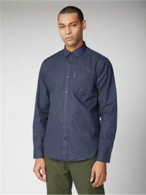 Blue & Black Checked Gingham Shirt | Ben Sherman | Est 1963 - Small loving the sales