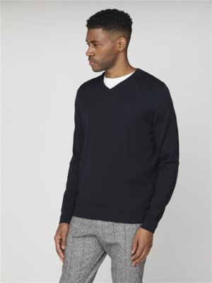 Men's Black V Neck Sweatshirt | Ben Sherman | Est 1963 - Medium loving the sales