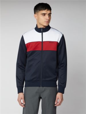 Men's Navy Red & White Tricot Track Top | Ben Sherman | Est 1963 - Small loving the sales