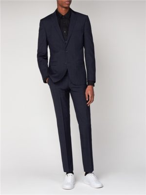 Midnight Navy Check Suit | Ben Sherman loving the sales