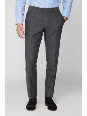 Racing Green Charcoal Honeycomb Texture Tailored Fit Trousers 40r Charcoal loving the sales