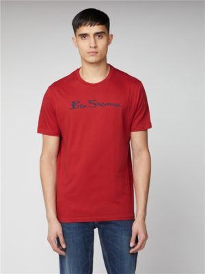 Red & Navy Signature Logo T-Shirt | Ben Sherman | Est 1963 - Xs loving the sales