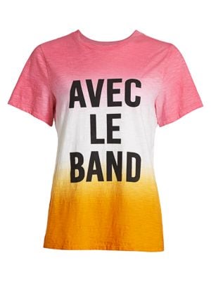 Dip-Dye Avec Le Band T-Shirt loving the sales