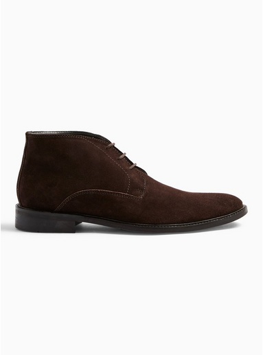 Mens Brown Real Suede Chukka Boots