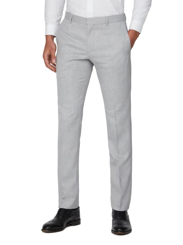 Ben Sherman Cool Grey Structure Skinny Fit Suit Trouser 36r Light Grey loving the sales