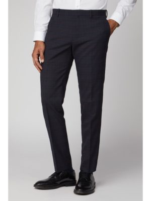 Ben Sherman Midnight Rust Texture Check Slim Fit Suit Trouser 42r Navy loving the sales