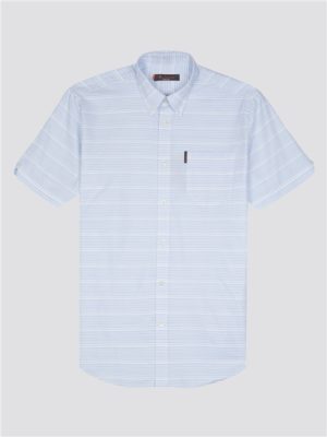 Ben Sherman Short Sleeve Jacquard Dot Shirt White | Ben Sherman - Small loving the sales
