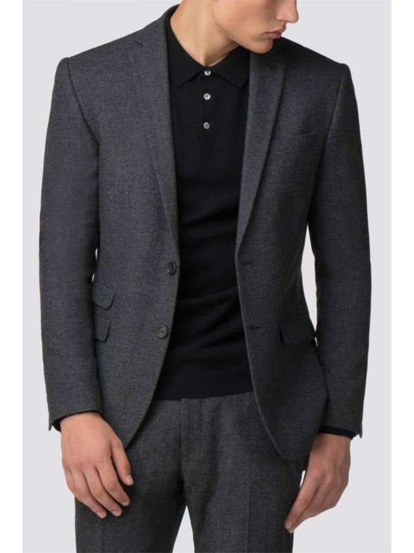 Grey Donegal Slim Fit Suit Jacket 36l Charcoal loving the sales