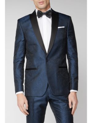 Limehaus Blue Tonal Paisley Suit Jacket 38r Blue loving the sales