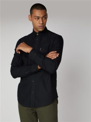 Men's Black Long Sleeve Oxford Shirt | Ben Sherman | Est 1963 - Small loving the sales