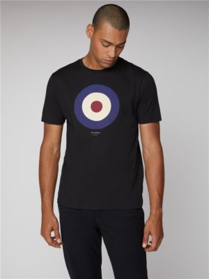 Men's Black Mod Target T-Shirt | Ben Sherman | Est 1963 - Xs loving the sales