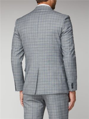 Men's Cool Grey & Blue Checked Suit | Ben Sherman | Est 1963 loving the sales