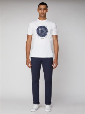 Men's Painted Check Target T-Shirt | Ben Sherman | Est 1963 - Large loving the sales