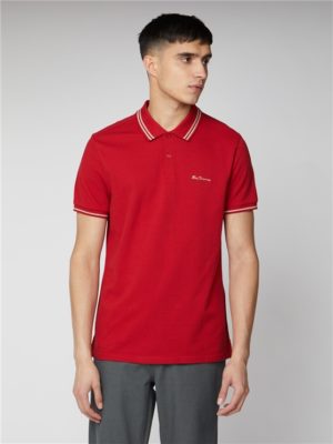 Men's Red Romford Polo Shirt | Ben Sherman | Est 1963 - Small loving the sales