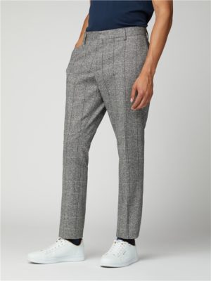 Men's Salt & Pepper Wool Blend Trousers | Ben Sherman | Est 1963 - 30r loving the sales