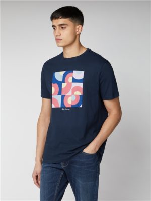 Navy Mod Target Pop Art T-Shirt | Ben Sherman | Est 1963 - Xs loving the sales