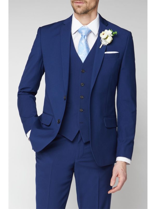 Occasions Blue Plain Regular Fit Suit Jacket 42r Blue loving the sales